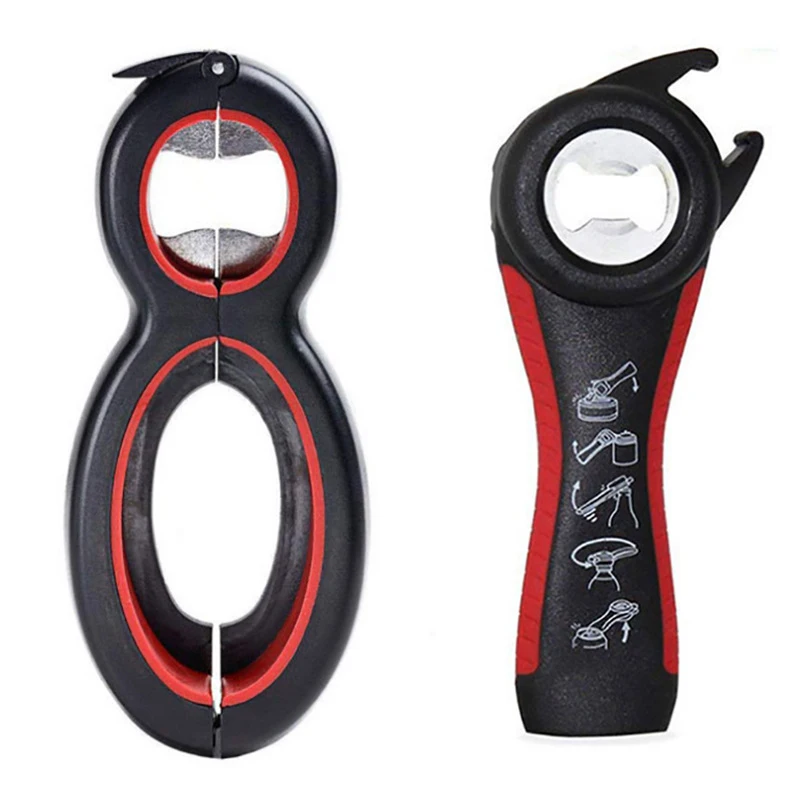8-shape can opener Multi-function 5-in-1 bottle opener set Stainless Steel Creative Beer Can Pot Opener Reliable Kitchen Tools
8-shape can opener Multi-function 5-in-1 bottle opener set Stainless Steel Creative Beer Can Pot Opener Reliable Kitchen Tools