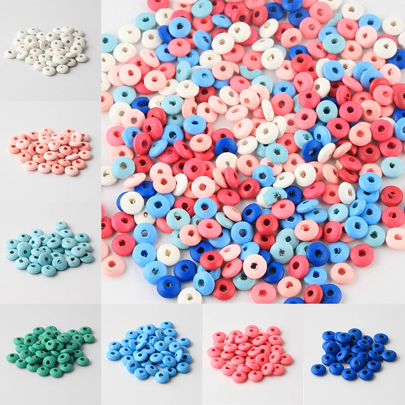 300Pcs/Lot Lead-Free Flat Loose Spacer Wooden Beads for Jewelry Makeing Crafts Wood Necklace Cheap Beads 10x4mm
300Pcs/Lot Lead-Free Flat Loose Spacer Wooden Beads for Jewelry Makeing Crafts Wood Necklace Cheap Beads 10x4mm