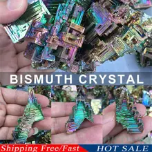 Rainbow Titânio Bismuto Espécime Mineral Pedra Preciosa De Cristal de Quartzo Decoração de Casa(China)