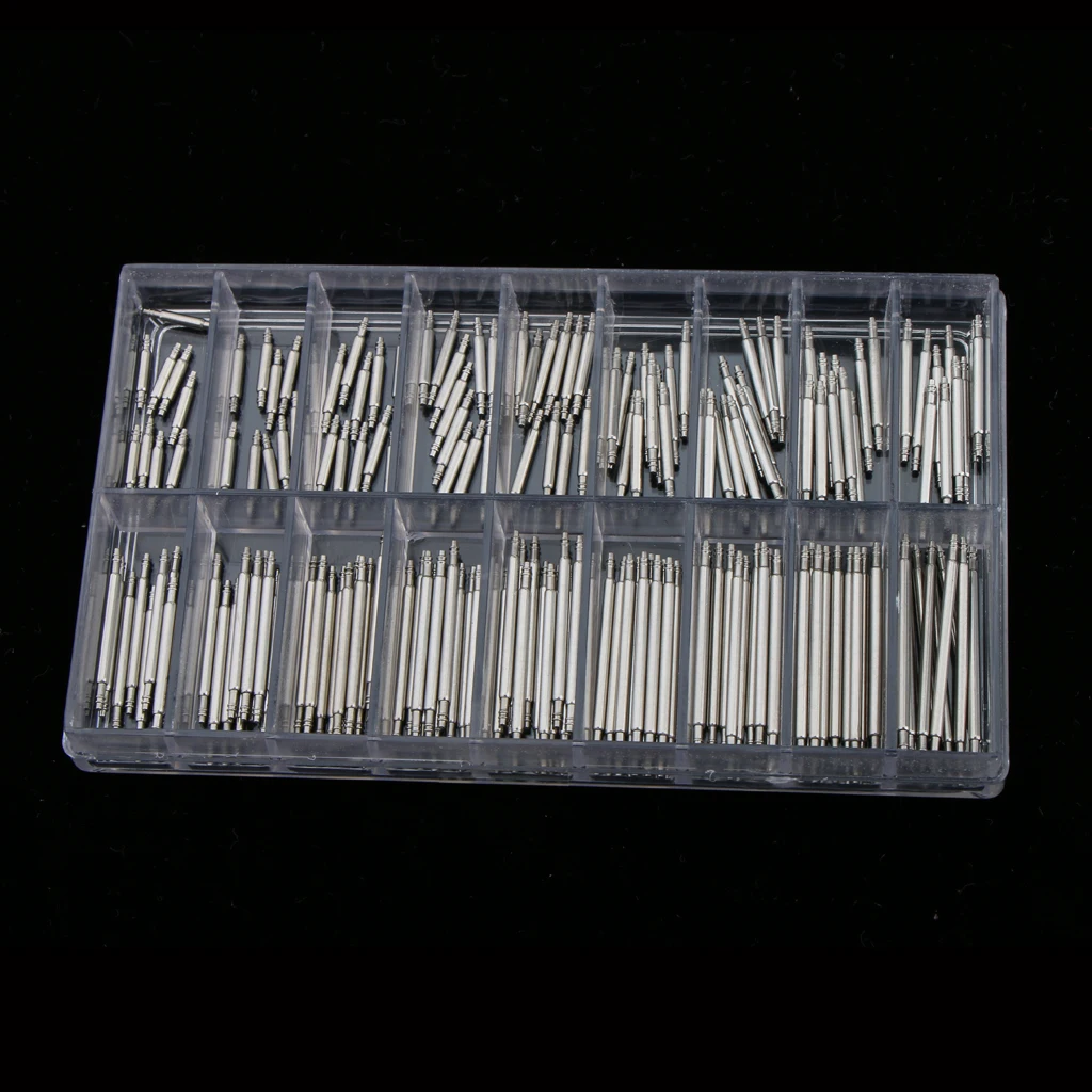 180 Pieces Professional Stainless Steel Spring Bars to Attach Watch Bands Straps Replacement Part | Наручные часы
