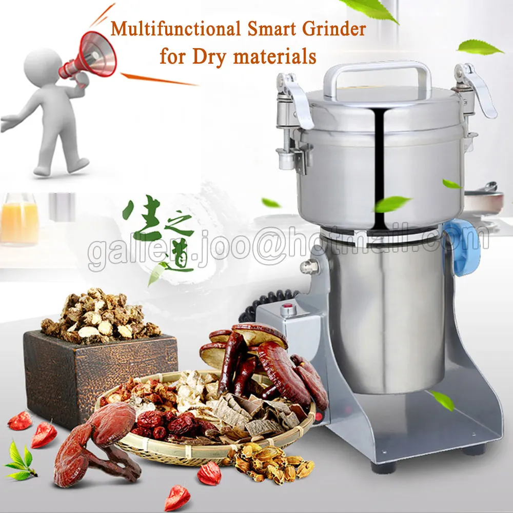 Multipurpose Swing Type Portable Grinder 2500g/h Herb Flood Flour Pulverizer Food Mill Grinding Machine Stainless steel CE
Multipurpose Swing Type Portable Grinder 2500g/h Herb Flood Flour Pulverizer Food Mill Grinding Machine Stainless steel CE