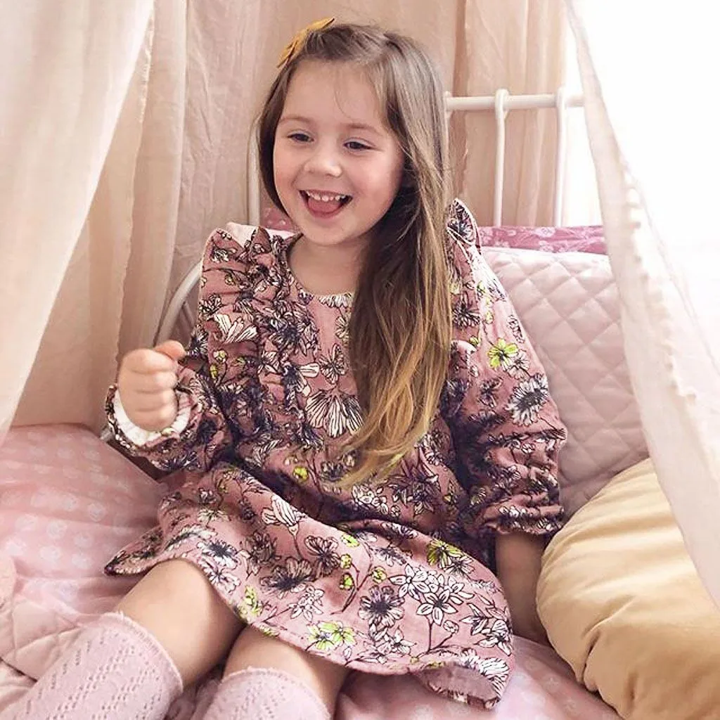 Girl Dress Toddler Kids Baby Girls Long Sleeve Floral Print Ruffled Casual Princess Party Dress Spring Autumn Cloth for Kid C50#
Girl Dress Toddler Kids Baby Girls Long Sleeve Floral Print Ruffled Casual Princess Party Dress Spring Autumn Cloth for Kid C50#