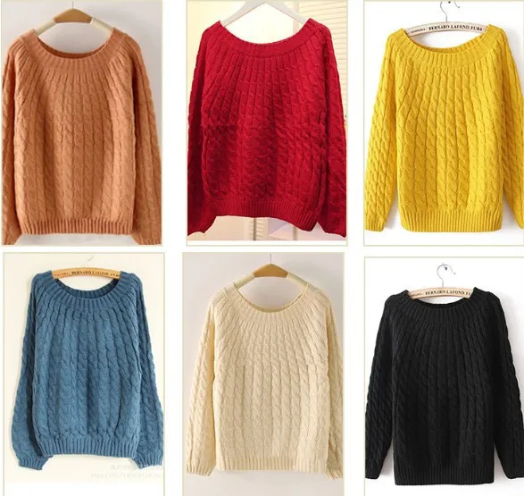 Hot Sale New Knit Pullovers Sweaters for Women 2019 Fashion Autumn & Winter Loose vintage twist Knitted Outerwear 8 colors
Hot Sale New Knit Pullovers Sweaters for Women 2019 Fashion Autumn & Winter Loose vintage twist Knitted Outerwear 8 colors