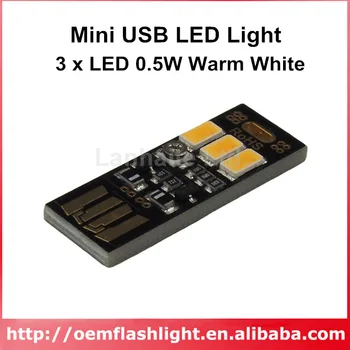 Double Sided USB 3 x LED 0.5W Warm White 3200K Mini USB LED Light with Light Induction Switch - Black (5 pcs)
Double Sided USB 3 x LED 0.5W Warm White 3200K Mini USB LED Light with Light Induction Switch - Black (5 pcs)
