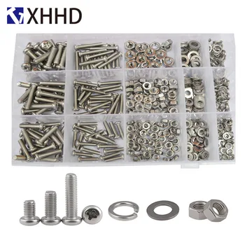 Phillips Pan Round Head Machine Screws Metric Thread Cross Recessed Bolt Set Assortment Kit Box 304 Stainless steel M4 M5 M6
Phillips Pan Round Head Machine Screws Metric Thread Cross Recessed Bolt Set Assortment Kit Box 304 Stainless steel M4 M5 M6