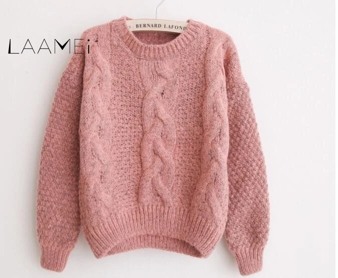 Laamei 2018 Retro Women Sweaters Warm O Neck Mohair Pullover Pullover Women Pull Jumpers Autumn Winter Knitted Sweaters 
Laamei 2018 Retro Women Sweaters Warm O Neck Mohair Pullover Pullover Women Pull Jumpers Autumn Winter Knitted Sweaters