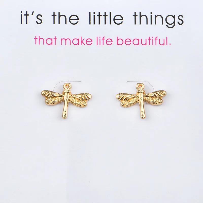 New Arrived Fashion Jewelry Free Spirit Dragonfly Stud Earrings For Women Brincos
New Arrived Fashion Jewelry Free Spirit Dragonfly Stud Earrings For Women Brincos