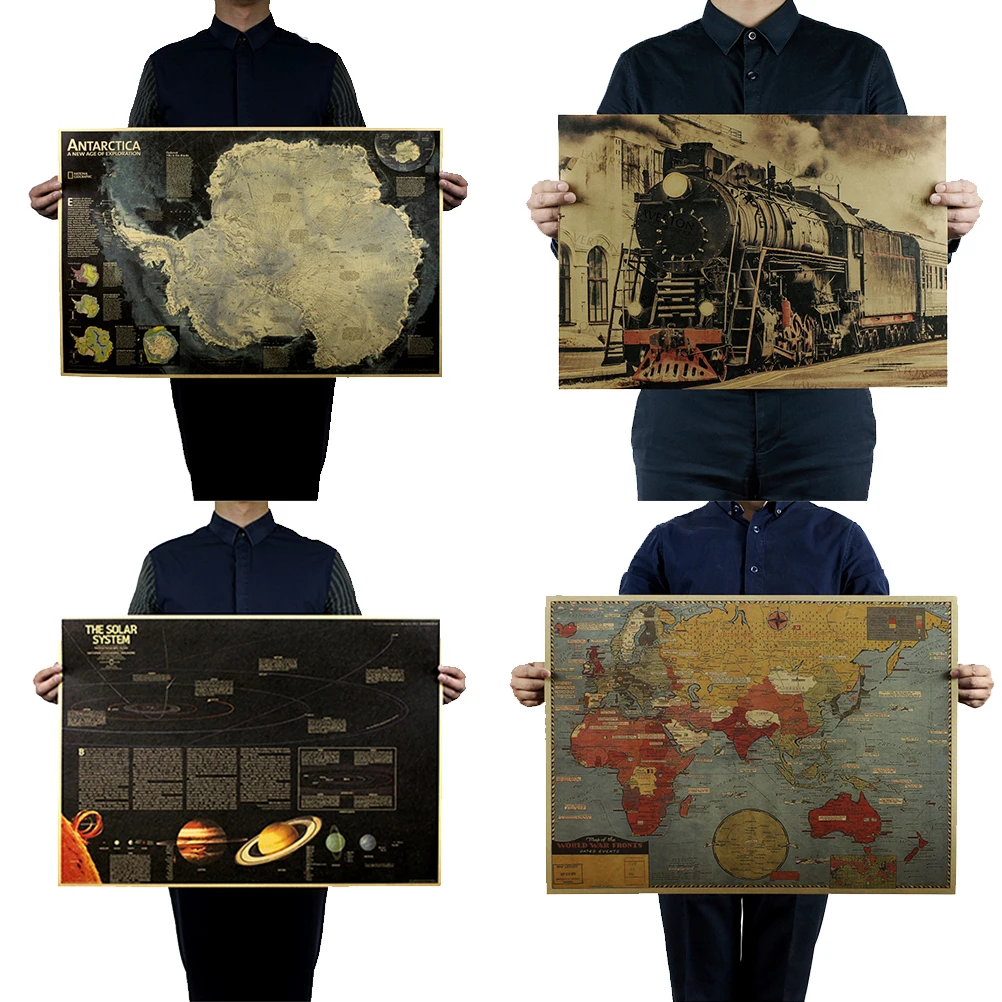 New Vintage Nine Planets In The Solar System World Geography Map Train Poster Coffee Bar Decor Living Room Retro Kraft Paper
New Vintage Nine Planets In The Solar System World Geography Map Train Poster Coffee Bar Decor Living Room Retro Kraft Paper