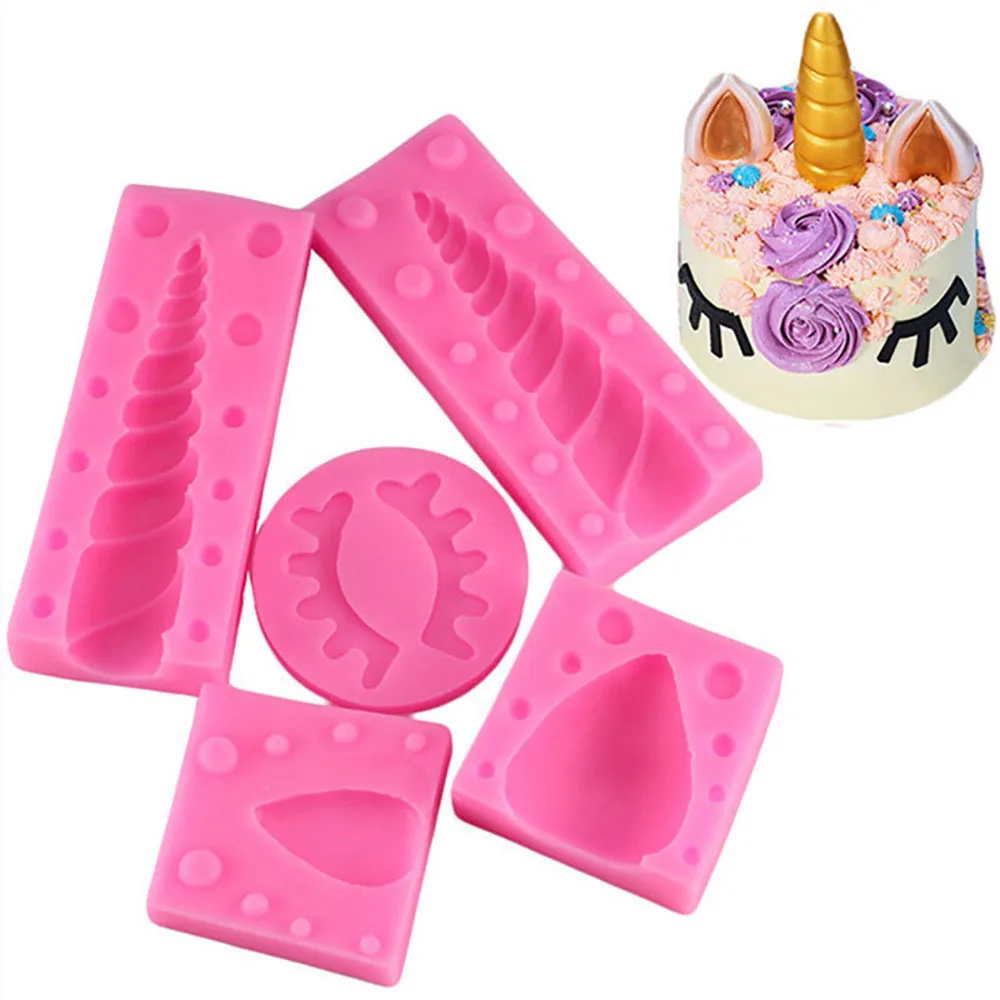 GODWJ Unicorn 5 Pieces Set Fondant Cake Silicone Soap Mold 3D Birthday Cake Decorating Tools Candy Clay Chocolate Mold
GODWJ Unicorn 5 Pieces Set Fondant Cake Silicone Soap Mold 3D Birthday Cake Decorating Tools Candy Clay Chocolate Mold