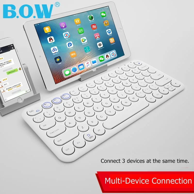 B O W HB098S Mini Retro Round Keycap 78 Key Portable Bluetooth Wireless Keyboard Support 3 Devices at the same time
B O W HB098S Mini Retro Round Keycap 78 Key Portable Bluetooth Wireless Keyboard Support 3 Devices at the same time