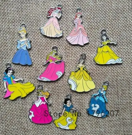 50 pcs Cartoon Princess DIY Enamel Metal Charm Pendants DIY Jewelry Making Mobile Phone Accessories P11
50 pcs Cartoon Princess DIY Enamel Metal Charm Pendants DIY Jewelry Making Mobile Phone Accessories P11