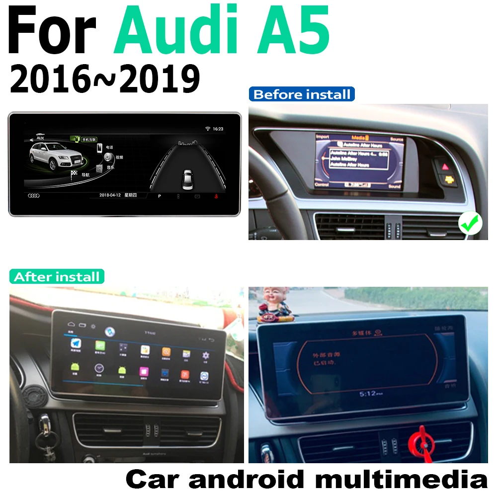 Car Android screen For Audi A5 8T 8F 2016~2019 MMI touch display GPS Navigation radio stereo Audio head unit multimedia player
Car Android screen For Audi A5 8T 8F 2016~2019 MMI touch display GPS Navigation radio stereo Audio head unit multimedia player