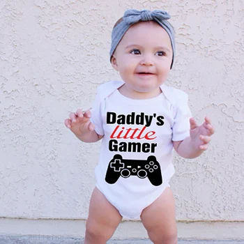 Summer Newborn Baby Boy Girl Cotton Short Sleeve Letter Print Player 3 Has Entered The Game Romper Baby Clothes Hot
Summer Newborn Baby Boy Girl Cotton Short Sleeve Letter Print Player 3 Has Entered The Game Romper Baby Clothes Hot
