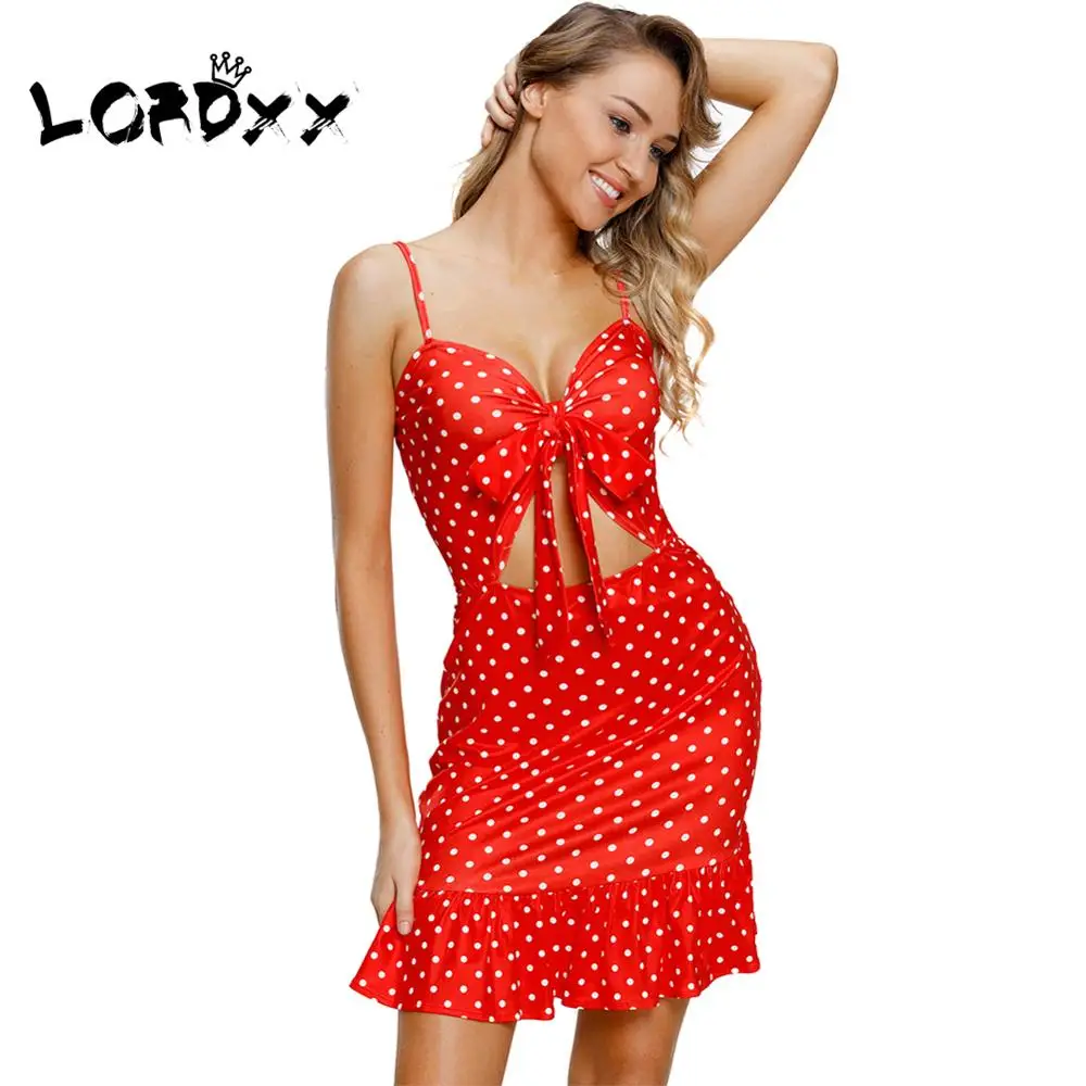 LORDXX Pretty Polka Dot Dresses Women 2018 Sweet Summer Beach Dress Mini Sundress Red Ruffle hem Sexy Bodycon Dresses for woman
LORDXX Pretty Polka Dot Dresses Women 2018 Sweet Summer Beach Dress Mini Sundress Red Ruffle hem Sexy Bodycon Dresses for woman