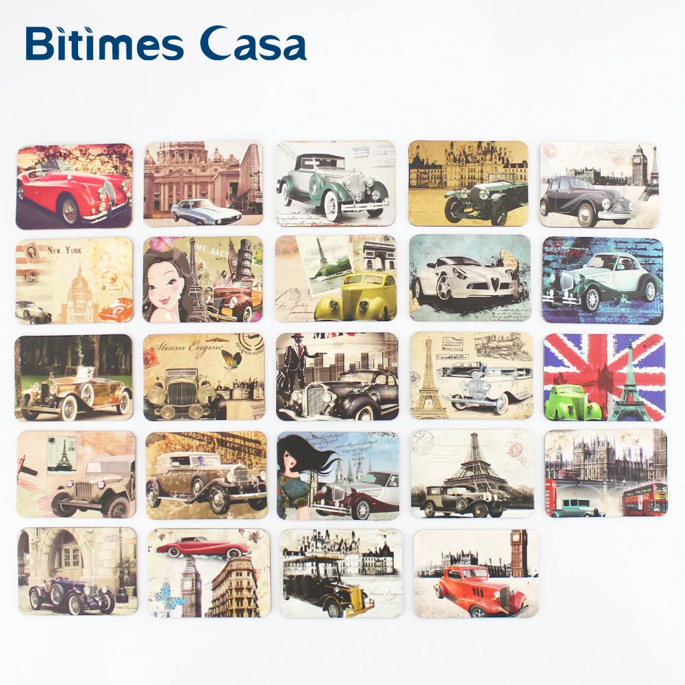 Bitimes New Design Vintage Antique Car 24 PCS Refrigerator Fridge Magnets Sets Retro Home Decoration Stickers Free Shipping
Bitimes New Design Vintage Antique Car 24 PCS Refrigerator Fridge Magnets Sets Retro Home Decoration Stickers Free Shipping