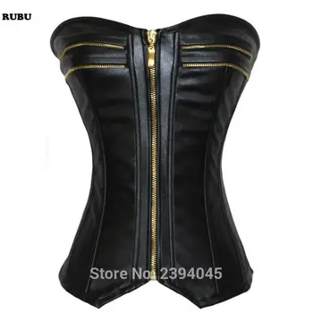 Bustiers & Corsets Fashion Women Sexy Zipper Gothic Faux Leather Corset Overbust Zipper Steampunk Corsets Corset Top Free ship
Bustiers & Corsets Fashion Women Sexy Zipper Gothic Faux Leather Corset Overbust Zipper Steampunk Corsets Corset Top Free ship