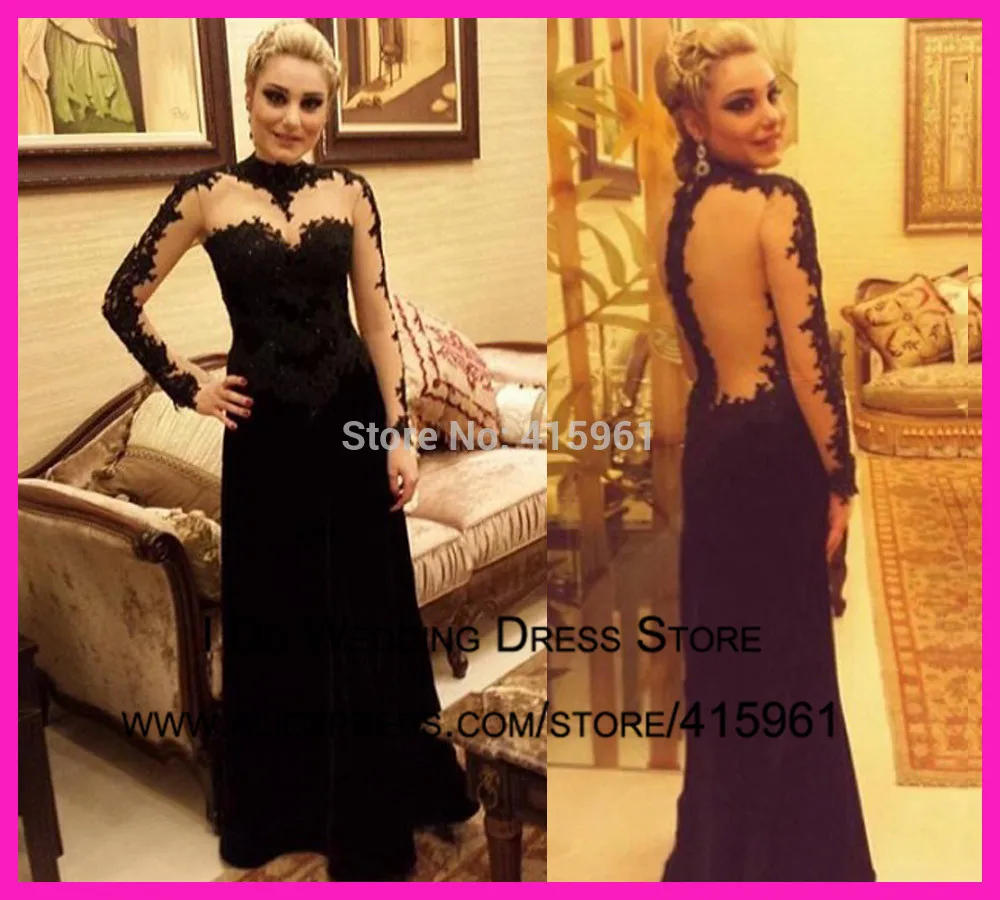 2014 Elaborate High Collar Long Sleeve Backless Lace Mermaid Velvet Evening Dress Prom Gown E5886
2014 Elaborate High Collar Long Sleeve Backless Lace Mermaid Velvet Evening Dress Prom Gown E5886