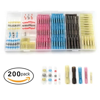 200pcs Waterproof Soldering Sleeve Heat Shrink Terminal Connector Thicken Wire Butt Splice Cable Crimp Terminals Connector Kit
200pcs Waterproof Soldering Sleeve Heat Shrink Terminal Connector Thicken Wire Butt Splice Cable Crimp Terminals Connector Kit