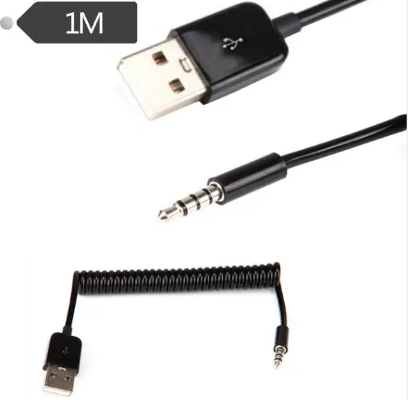 Spring cable MP3 download cable Charging cable 3.5mm to USB data cable USB to DC3.5 computer mobile phone
Spring cable MP3 download cable Charging cable 3.5mm to USB data cable USB to DC3.5 computer mobile phone