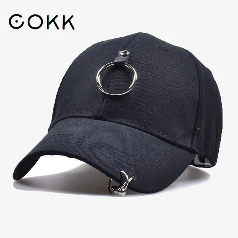 COKK Snapback Caps Metal Piercing Ring Men's Baseball Cap Hip Hop Snapback Hats For Men Women Bone Cap Dad Hat Female Male Gorra
COKK Snapback Caps Metal Piercing Ring Men's Baseball Cap Hip Hop Snapback Hats For Men Women Bone Cap Dad Hat Female Male Gorra