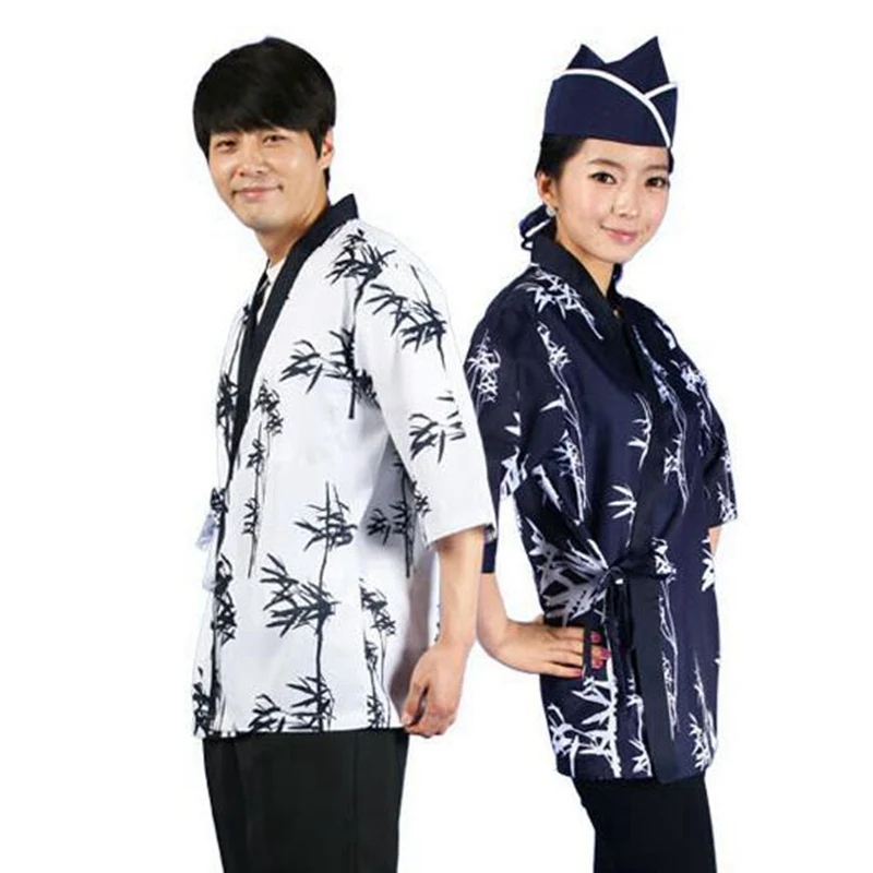 1pcs Men Women Chef Uniform Cook Jackets Wear Sushi Suits Restaurant Unisex Working Kimono Long Sleeve Waiter Blouse DAJ9291
1pcs Men Women Chef Uniform Cook Jackets Wear Sushi Suits Restaurant Unisex Working Kimono Long Sleeve Waiter Blouse DAJ9291