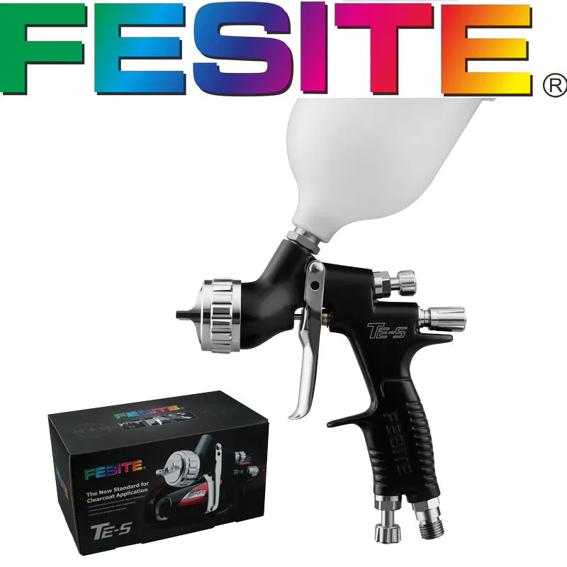 FESITE professional spray gun TES black painting gun stainless steel nozzle needle air cap TE20-13 high efficiency spray paint
FESITE professional spray gun TES black painting gun stainless steel nozzle needle air cap TE20-13 high efficiency spray paint