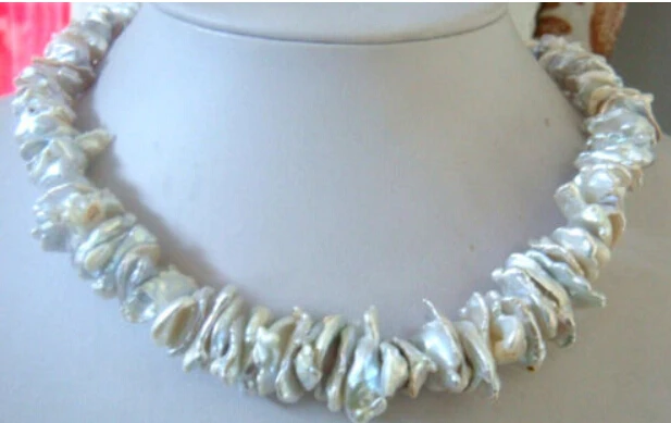 (free shipping Express delivery to USA RUSSIA ) 16-18mm Australian south sea keshi white pearl necklace 18inch J0001
(free shipping Express delivery to USA RUSSIA ) 16-18mm Australian south sea keshi white pearl necklace 18inch J0001