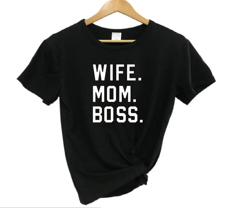 PADDY DESIGN New Fashion Arrival Wife Mom Boss Vogue T-shirt Letter Print Women Top Tee Female Femme Tumblr Plus Size Drop Ship
PADDY DESIGN New Fashion Arrival Wife Mom Boss Vogue T-shirt Letter Print Women Top Tee Female Femme Tumblr Plus Size Drop Ship