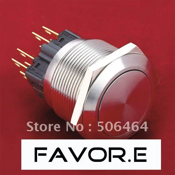 Stainless steel 25mm IP65 5A/250VAC 1NO 1NC Momentary metal Push Button Switch Flat round
Stainless steel 25mm IP65 5A/250VAC 1NO 1NC Momentary metal Push Button Switch Flat round