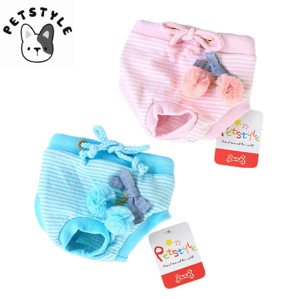 Stripe Puppy Dog Cat Physiological Pants Washable Female Pet Dog Shorts Panties Diaper Sanitary Underwear Briefs PETSTYLE
Stripe Puppy Dog Cat Physiological Pants Washable Female Pet Dog Shorts Panties Diaper Sanitary Underwear Briefs PETSTYLE
