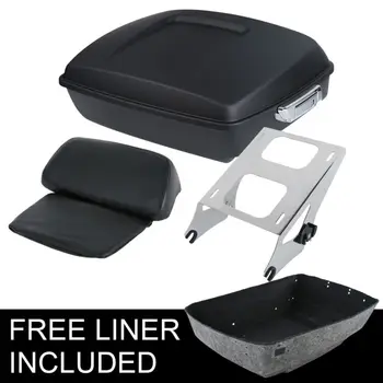 Matte Black 10.7" Tour Pack Trunk Razor Backrest +Rack For Harley Touring Road King Glide Motorcycle
Matte Black 10.7" Tour Pack Trunk Razor Backrest +Rack For Harley Touring Road King Glide Motorcycle