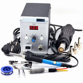 700W 858D Soldering Station LED Digital Solder Iron desoldering station BGA Rework Solder Station Hot Air Gun+ 60W Electric iron
700W 858D Soldering Station LED Digital Solder Iron desoldering station BGA Rework Solder Station Hot Air Gun+ 60W Electric iron
