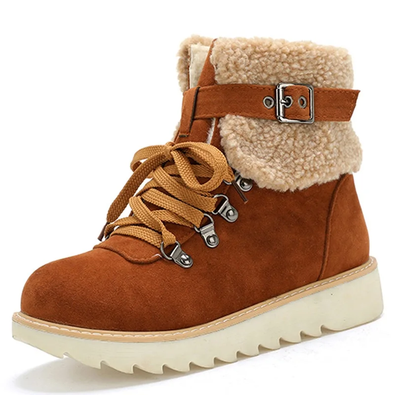 women winter snow boots warm wool ankle buckle strap booties non-slip lace up flat shoes size 34-43 platform boots new
women winter snow boots warm wool ankle buckle strap booties non-slip lace up flat shoes size 34-43 platform boots new