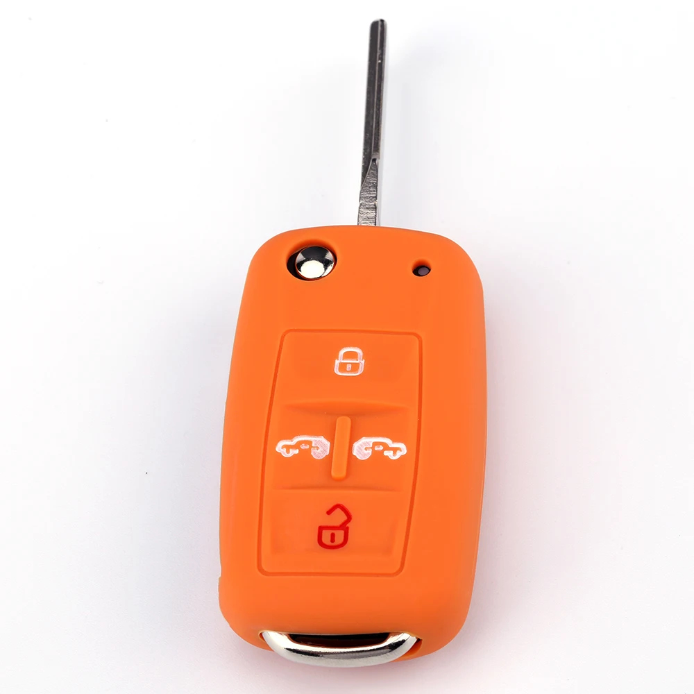 Waterproof practical silicone Car Key Case 4 Buttons Remote control shell holder | Автомобили и мотоциклы