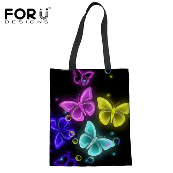 FORUDESIGNS Women Linen Shopping Tote Bags Animal Butterflies Large Capacity Eco-friendly Cloth Handbags for Girls Magazine Bag
FORUDESIGNS Women Linen Shopping Tote Bags Animal Butterflies Large Capacity Eco-friendly Cloth Handbags for Girls Magazine Bag