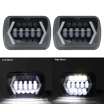 Pair 5X7 inch 55W h4 LED Replacement for Sealed Beam with DRL 7x6 inch headlamp for truck FLD 50 60 70 80
Pair 5X7 inch 55W h4 LED Replacement for Sealed Beam with DRL 7x6 inch headlamp for truck FLD 50 60 70 80