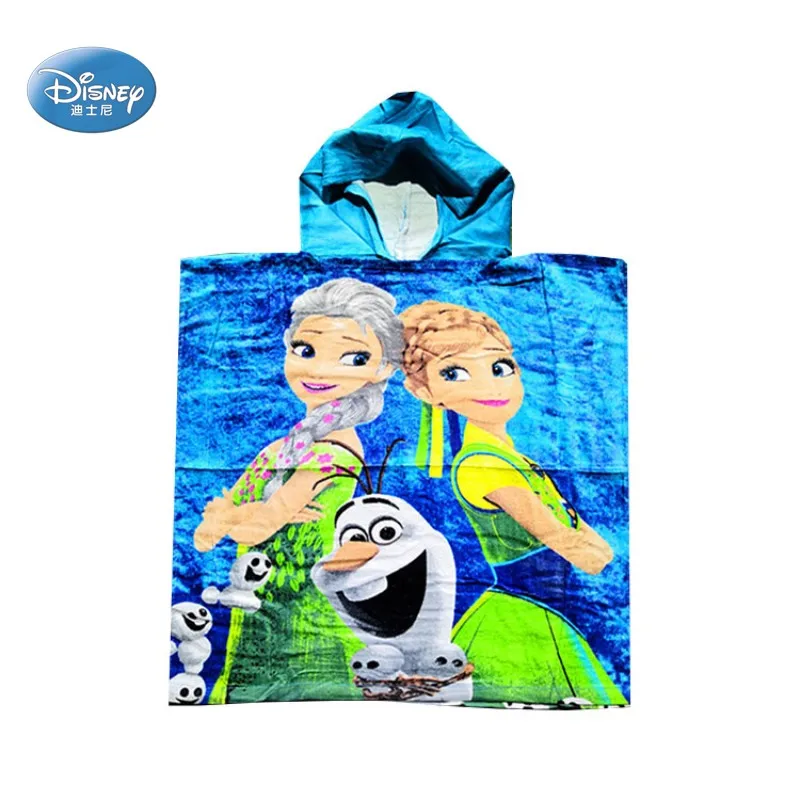 

Disney Cartoon Frozen Olaf Summer Baby Hooded Bath Towel Unicorn Mermaid Princess Moana Stitch Beach Towel 60X120cm Hot Selling