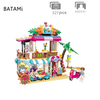 Model Building Kits Compatible with Block Brick Girls Friend Beach Restaurant Sets 527 Pcs 4 Minfigure Toys for children
Model Building Kits Compatible with Block Brick Girls Friend Beach Restaurant Sets 527 Pcs 4 Minfigure Toys for children