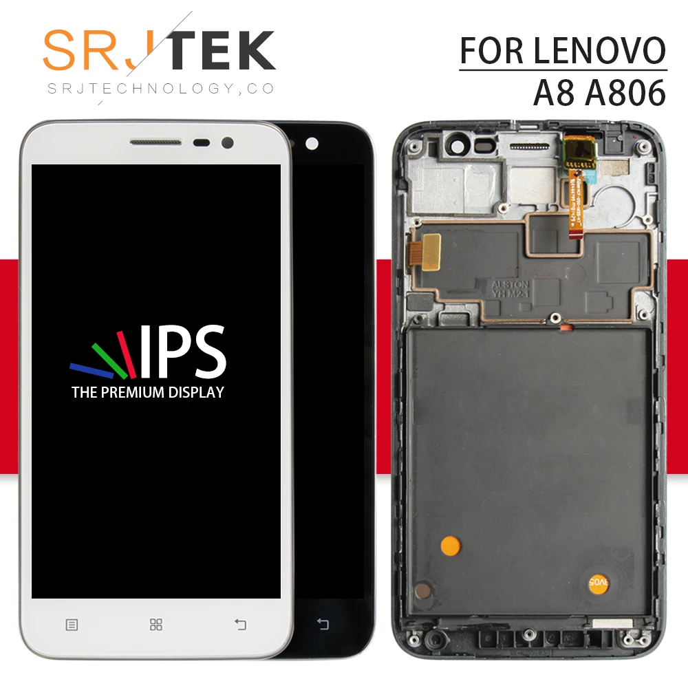 Srjtek For Lenovo A8 A806 LCD Display Matrix Touch Screen Digitizer Assembly With Frame 5.0'' 1280*720 For Lenovo A8 A808 A808T
Srjtek For Lenovo A8 A806 LCD Display Matrix Touch Screen Digitizer Assembly With Frame 5.0'' 1280*720 For Lenovo A8 A808 A808T