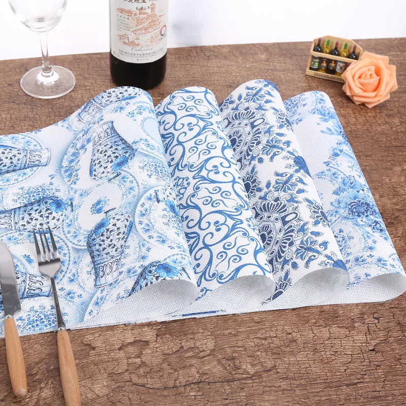 Lekoch 4pcs/set Placemat Japanese style printing pvc Square Dining Table Placemats Coasters Waterproof Table Cloth Pad Slip-Resi
Lekoch 4pcs/set Placemat Japanese style printing pvc Square Dining Table Placemats Coasters Waterproof Table Cloth Pad Slip-Resi