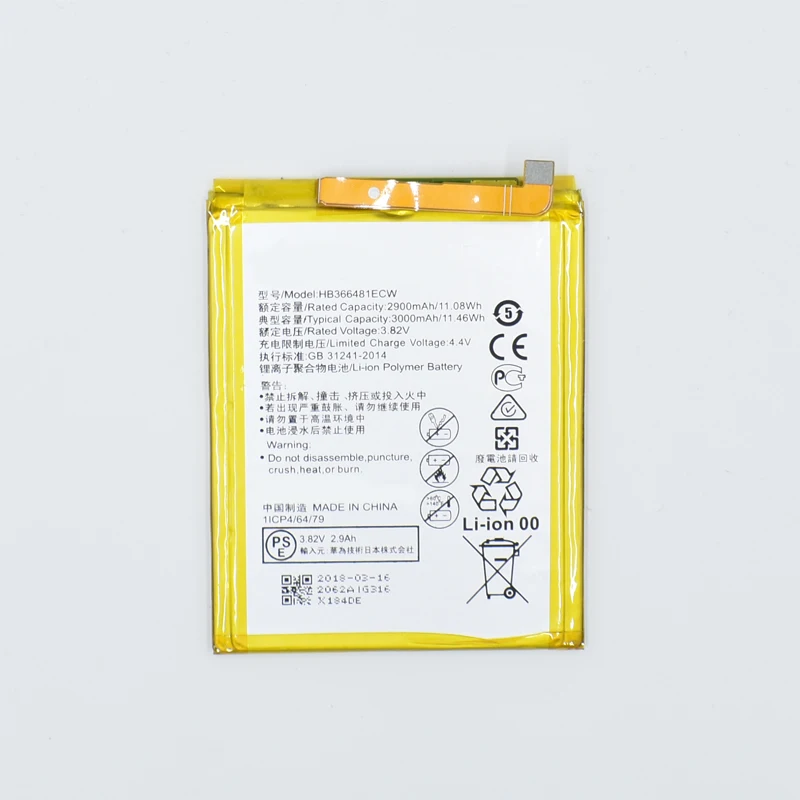 Hekiy HB366481ECW Battery for Huawei P9 Ascend P9 Lite G9 honor 8 5C G9 VNS-DL00 VNS P10 Lite WAS-L03T WAS-LX2J LX1 WAS-LX3 LX2J
Hekiy HB366481ECW Battery for Huawei P9 Ascend P9 Lite G9 honor 8 5C G9 VNS-DL00 VNS P10 Lite WAS-L03T WAS-LX2J LX1 WAS-LX3 LX2J
