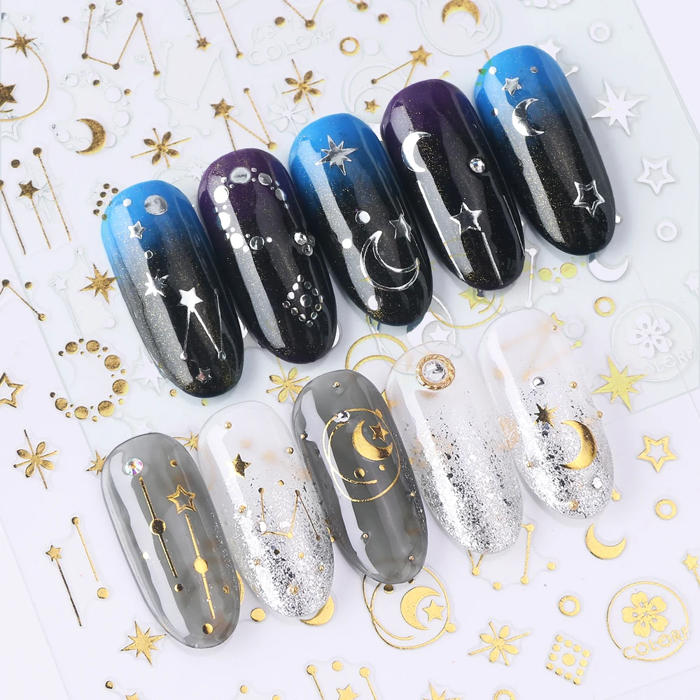1pcs Gold Silver Sliders Hollow Nail Sticker Wave Line Decals 3D Strips Tape Adhesive Wraps Star Moon for Nail Art BECB133-141-2
1pcs Gold Silver Sliders Hollow Nail Sticker Wave Line Decals 3D Strips Tape Adhesive Wraps Star Moon for Nail Art BECB133-141-2