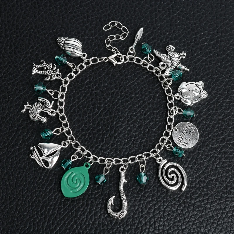 MQCHUN Moana Charm Bracelets Moana Inspired Handmade Letter "HOW FAR I'LL GO" Maui Fish Hook Beads Bracelets & Bangles
MQCHUN Moana Charm Bracelets Moana Inspired Handmade Letter "HOW FAR I'LL GO" Maui Fish Hook Beads Bracelets & Bangles