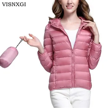 VISNXGI Autumn Winter Women Basic Jacket Coat Female Slim Hooded Down Jacket White Duck Down Coats Casual Black Warm Jackets
VISNXGI Autumn Winter Women Basic Jacket Coat Female Slim Hooded Down Jacket White Duck Down Coats Casual Black Warm Jackets