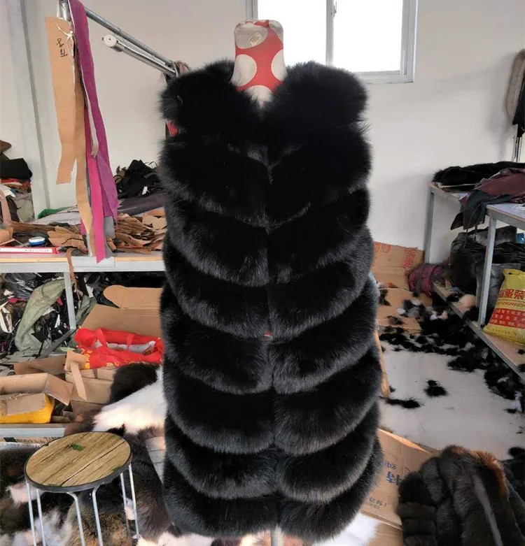2019 New Real Fox Fur Coat Jacket Women's Fur Vest vest Fashion Twill Vest Factory shipment
2019 New Real Fox Fur Coat Jacket Women's Fur Vest vest Fashion Twill Vest Factory shipment