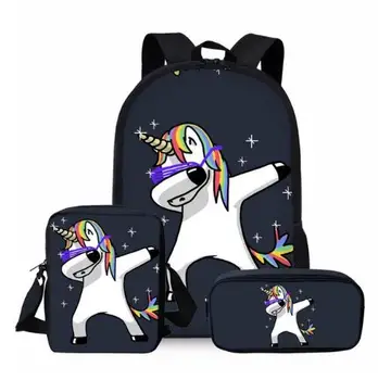 3pcs/set Unicorn School Bag Set for Kids Boys Girls School Backpacks Shoulder Bagpack Children Bookbag Satchel
3pcs/set Unicorn School Bag Set for Kids Boys Girls School Backpacks Shoulder Bagpack Children Bookbag Satchel