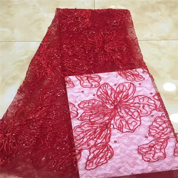 Cassiel Latest French Lace Fabric High Quality Fashion Net Tulle Red Lace Fabric Women Cheap African Lace Fabric For 5yards
Cassiel Latest French Lace Fabric High Quality Fashion Net Tulle Red Lace Fabric Women Cheap African Lace Fabric For 5yards