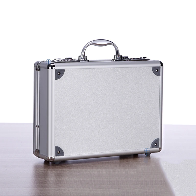 

High Quality Portable Aluminum Alloy Toolbox Document Insurance Household Storage Box with Passwords Suitcase File Boxes