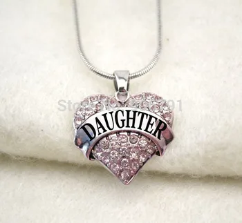 50pcs a lot rhodium plated fashion daughter Crystal Heart Pendant necklace
50pcs a lot rhodium plated fashion daughter Crystal Heart Pendant necklace