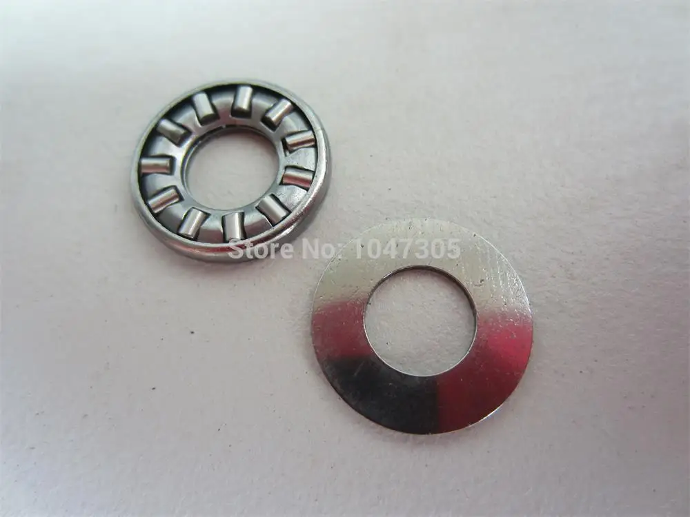 Thrust needle roller bearing with washer AX614+CP614 Size is 6*14* ( 2.3+0.8 ) mm
Thrust needle roller bearing with washer AX614+CP614 Size is 6*14* ( 2.3+0.8 ) mm